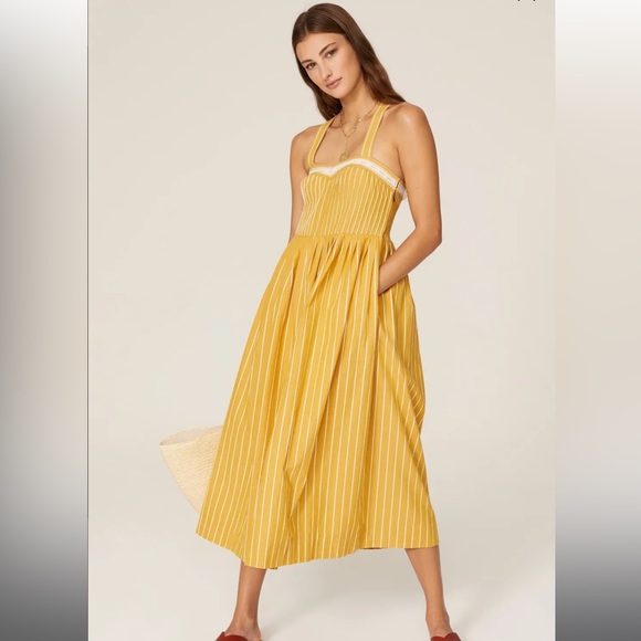 The Great Laurel Yellow Sundress SZ 0 - Picture 3 of 8